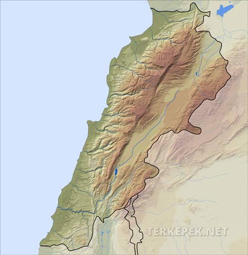 Libanon felszíne