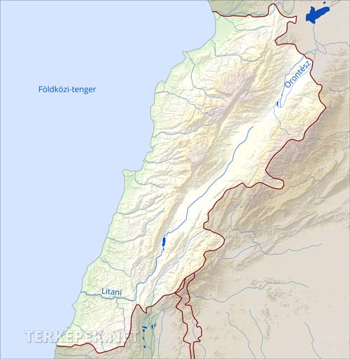 Libanon vízrajza